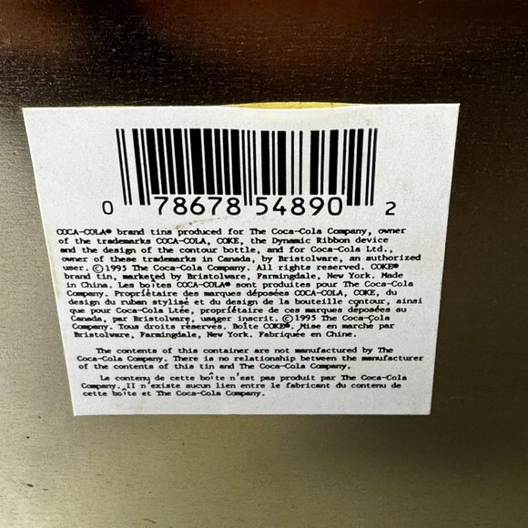 1993 Vintage Coca-Cola Tin - Picture 6 of 8